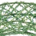 Grønn dekorativ krans av metallnett til gjør-det-selv-prosjekter, 19 cm, 2 stk. | Floristik24.no