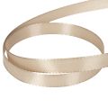 Smalt beige gavebånd, fint bånd for emballasje, 10 mm bredt, 50 m langt | Floristik24.no