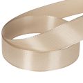 Dekorativt bånd satengbeige taftbånd 25mm 50m | Floristik24.no