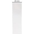 Dekorativt taftbånd, hvitt, 25 mm bredt, 50 m langt | Floristik24.no
