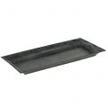 Floristik24 Dekorativt brett marmorert antrasitt 36x17cm 6stk