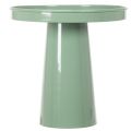 Dekorativ metallplate, grønn, rund bunn, brett for blomsterarrangementer, 20 cm | Floristik24.no