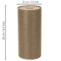 Non-woven borddekorasjonsrull 24 cm x 25 m i brunt for festbord | Floristik24.no