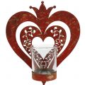 Floristik24 Dekorativt hjerte med lykt H26cm