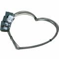 Floristik24 Wire heart 30cm wave ring for veggkrans krans ring hjerte 10stk
