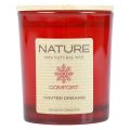 Floristik24 Duftlys i glass naturlig vokslys Winter Dreams 85×70mm