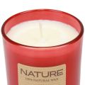 Duftlys i glass naturlig vokslys Cinnamon Spices 85×70mm | Floristik24.no
