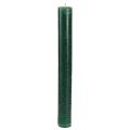 Floristik24 Ensfargede lys mørkegrønne pinnelys 34x300mm 4 stk