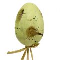 Floristik24 Egg 6cm grønt på pinne 6stk