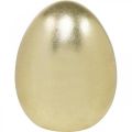 Floristik24 Keramisk egg gyllen, edel påskepynt, pyntegjenstand egg metallic H16,5cm Ø13,5cm