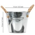 Bøtte med tauhåndtak Ø14 cm H12 cm | Floristik24.no