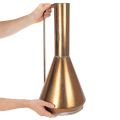 Elegant gulvvase, vintage-stil, orientalsk, dekorativ mugge i kobberfarget metall, Ø27 cm H58 cm | Floristik24.no
