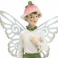 Floristik24 Deko figur alv elf par hvitt, rosa, grønt H20cm 2stk