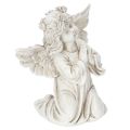 Floristik24 Englefigur som ber, gravdekorasjon, sittende, 13 cm, 2 stk.