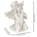Englefigur som ber, gravdekorasjon, sittende, 13 cm, 2 stk. | Floristik24.no