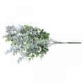 Floristik24 Kunstig eukalyptus gren snødd deco gren eukalyptus jul 48cm