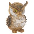 Floristik24 Uglefigur, liten sittende ugle, dekorasjon, 11 cm