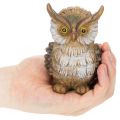 Uglefigur, liten sittende ugle, dekorasjon, 11 cm | Floristik24.no