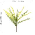 Kunstig bregnegren, kunstig grønn plante til dekorasjon, 45 cm | Floristik24.no