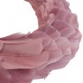 Vårkrans gammel rosa krans til oppheng av dørkrans Ø20cm 3stk