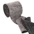 Tofarget hengsel til potte i ullfilt, grå/svart, 15 cm x 5 m | Floristik24.no