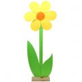 Floristik24 Filt blomst gul 120cm