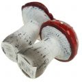 Floristik24 Toadstool laget av keramisk rød, hvit H8,5cm 2stk