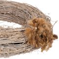 Brun melert saueull, naturlig