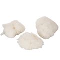 Løs saueull, naturlig ull, hvit melert, allsidig, 250 g | Floristik24.no