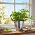 Bøtte med tauhåndtak Ø14 cm H12 cm | Floristik24.no
