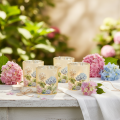 Dekorativ glasslykt med blomsterdesign for stilige interiørdetaljer, 8 cm, 4 stk. | Floristik24.no