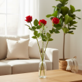 Rosegren silkeblomst kunstig rose rød 72 cm 3 stk | Floristik24.no