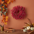 Kunstig blomsterkrans, babypustdekorasjon, 30 cm | Floristik24.no