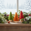 Miniatyr kunstig juletre til borddekorasjon, 12 cm, 6 stk. | Floristik24.no
