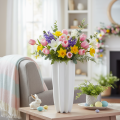 Blomstervase riflet moderne dekorativ vase 38 cm | Floristik24.no