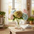 Kunstig hortensia dekorativ blomst med stilk, 46 cm | Floristik24.no