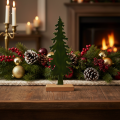 Dekorativ juletrefigur med trebase, 36 cm | Floristik24.no