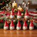Mini-gnomfigur med fluesopp og borddekorasjon 10 cm 6 stk | Floristik24.no