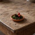 Coaster, leireskål, keramikk laget av terrakotta Ø6,2cm | Floristik24.no