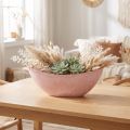 Dekorativ skål planteskål rosa 34 cm x 11 cm H11 cm | Floristik24.no