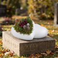 Styrofoam hjerte buet medium 11cm 2stk | Floristik24.no