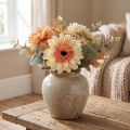 Kunstig gerbera blomst kunstig blomst aprikos Ø11cm L50cm | Floristik24.no