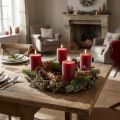 Dekorativ krans, dørkrans, naturlig krans, eikemose, Ø30 cm, adventskrans, julekrans | Floristik24.no