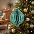 Julekulepapir turkis løk FSC Ø15cm H20cm | Floristik24.no