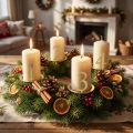 Lysring med konisk lysnummersett til adventskrans 3 cm 4 stk | Floristik24.no