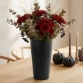 Bord Vase Vase Sort Plast Antrasitt Ø15cm H24cm | Floristik24.no