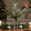 Kunstig bregnegren bregnedekor glitter vinterdekor 70cm | Floristik24.no
