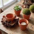 Leirblomsterpotte Ø7 cm høy 6 cm 10 stk | Floristik24.no