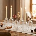 Dekorflasker lysestake minivaser glass H11cm 6 stk | Floristik24.no