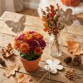 Blomsterplugg tresommerfugl dekorative blomster 9cm 12 stk | Floristik24.no